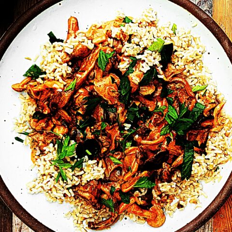 Meal photo - Shroom Goulash with Brown Rice