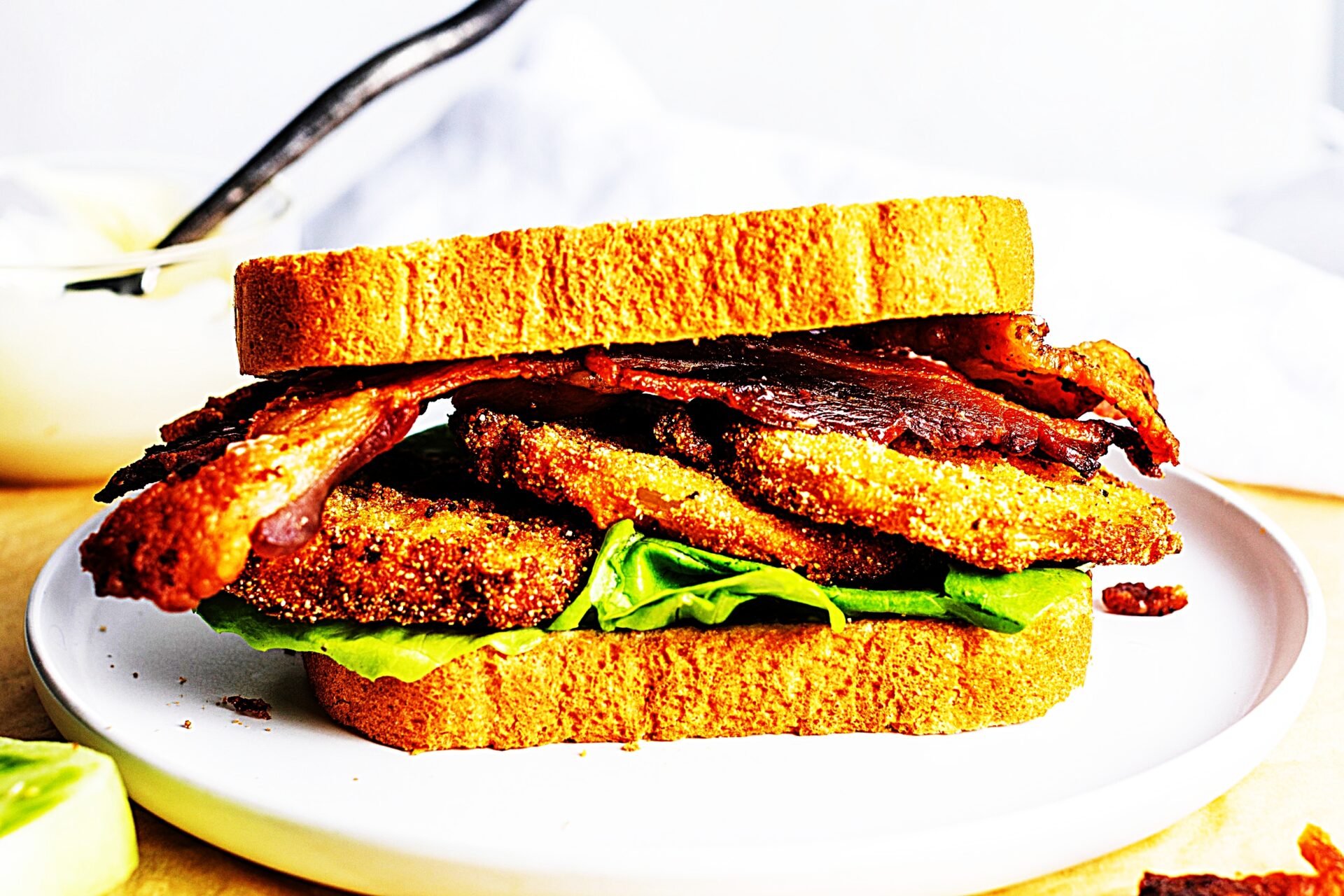 Meal photo - Southern Fried Green Tomato BLT Sandwiches