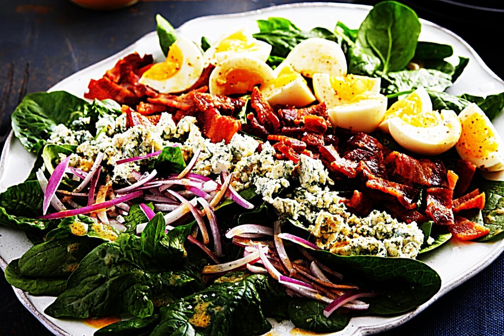 Meal photo - Spinach, Blue Cheese, and Bacon Salad