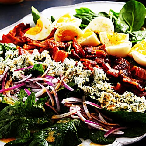 Meal photo - Spinach, Blue Cheese, and Bacon Salad