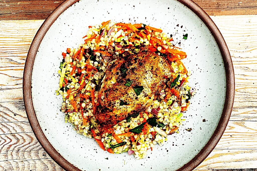 Meal photo - Sumac Chicken Lemon Israeli Couscous