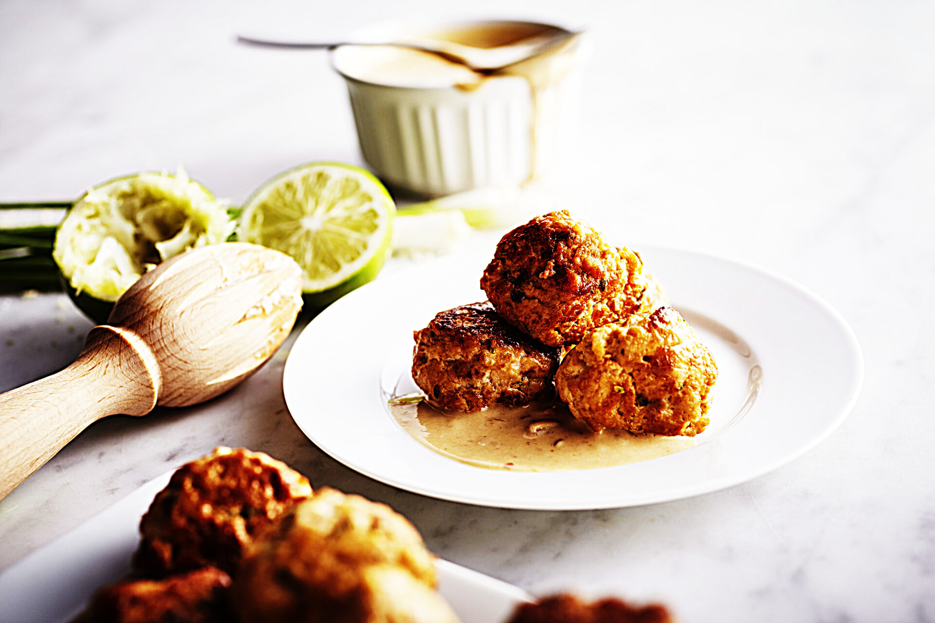 Meal photo - Thai Chicken Meatballs with Peanut Sauce