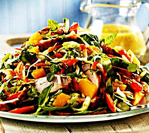 Meal photo - Thai Pork and Mango Salad With Mango-Mint Dressing