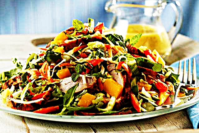 Meal photo - Thai Pork and Mango Salad With Mango-Mint Dressing