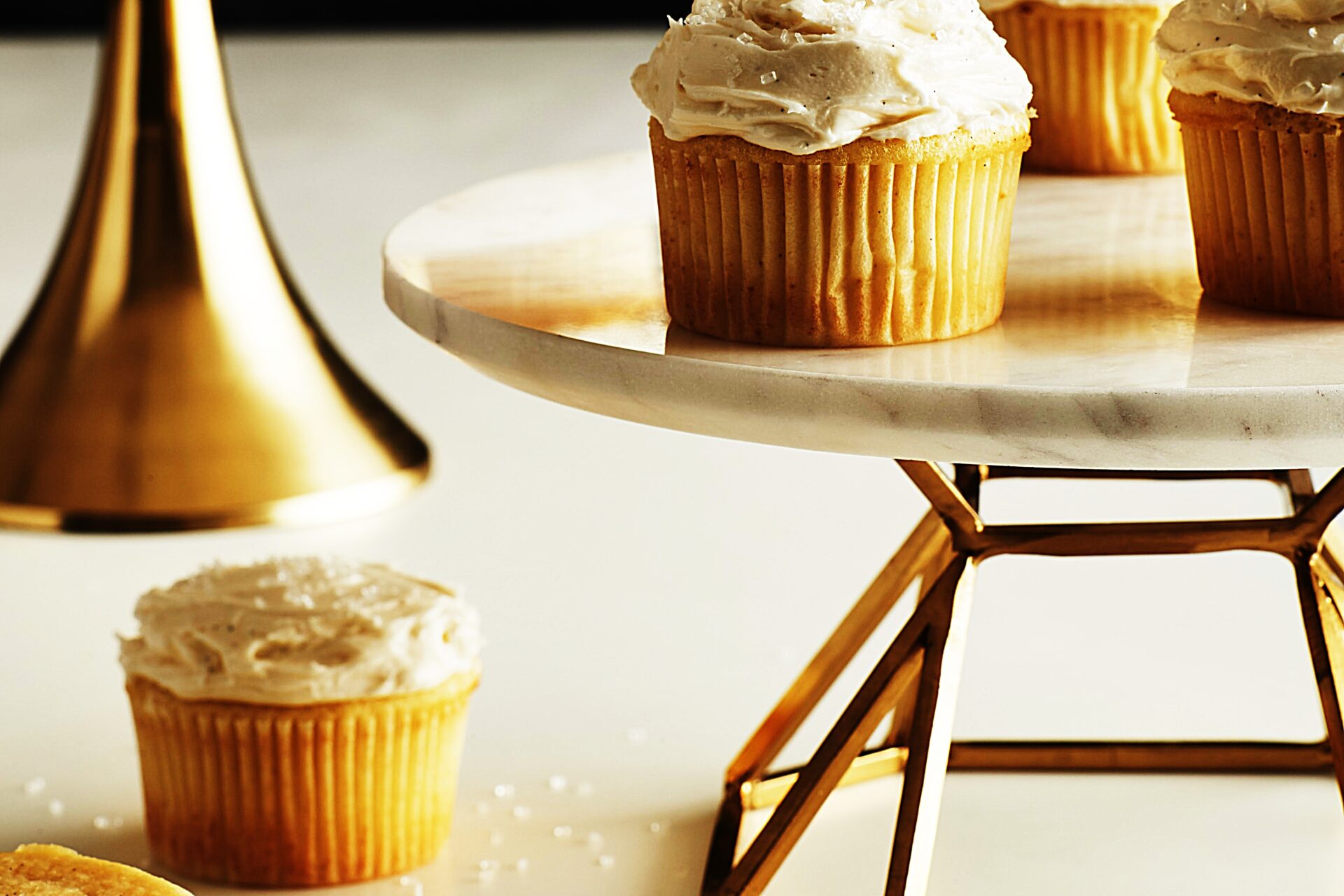 Meal photo - Vanilla Cupcakes with Mascarpone Buttercream Frosting