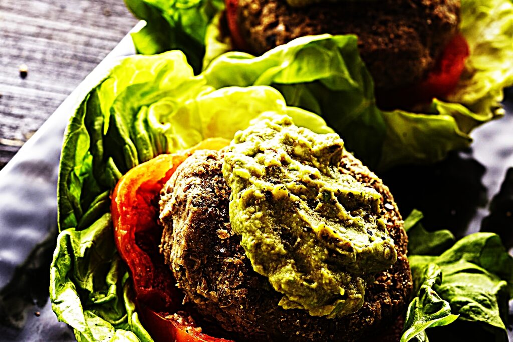 Meal photo - Veggie and Lentil Burgers with Avocado Mash