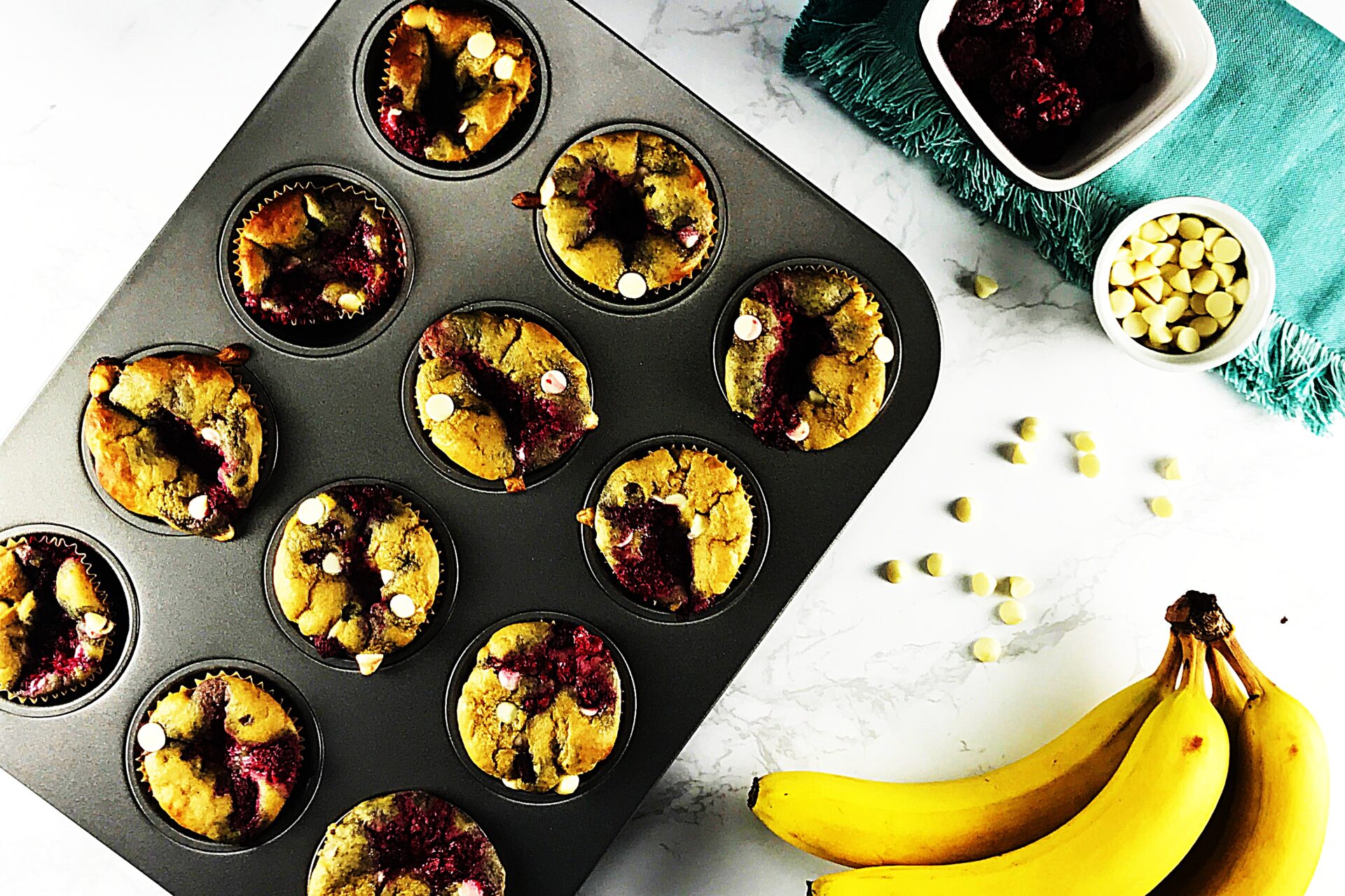 Meal photo - White Chocolate-Raspberry Blender Muffins