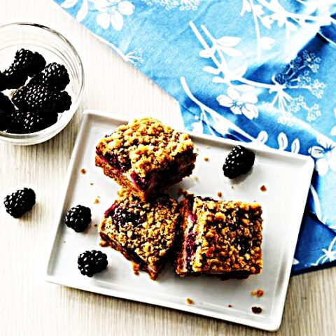 Meal photo - Yogurt and Blackberry Crumble Bars