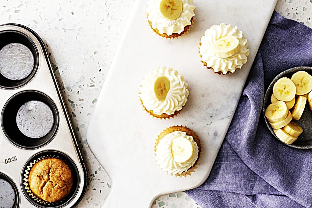 Meal photo - Banana Cupcakes with Cream Cheese Frosting