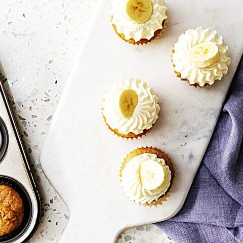 Meal photo - Banana Cupcakes with Cream Cheese Frosting