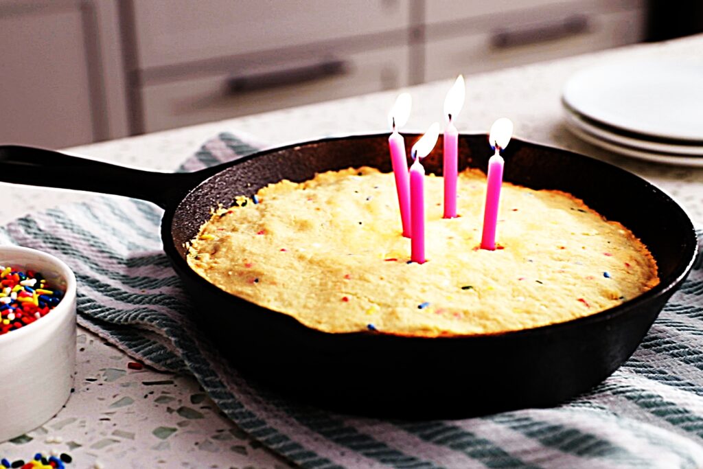 Meal photo - Birthday Cake Skillet Cookie