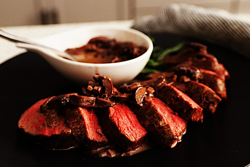 Meal photo - Chateaubriand Steaks with Mushroom Red Wine Sauce