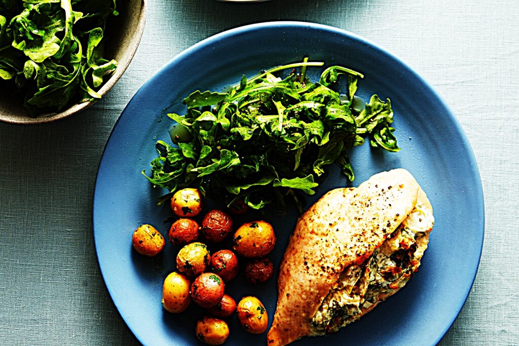 Meal photo - Cheesy Spinach-Artichoke Stuffed Chicken Breasts