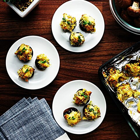 Meal photo - Cheesy Vegetarian Stuffed Mushrooms