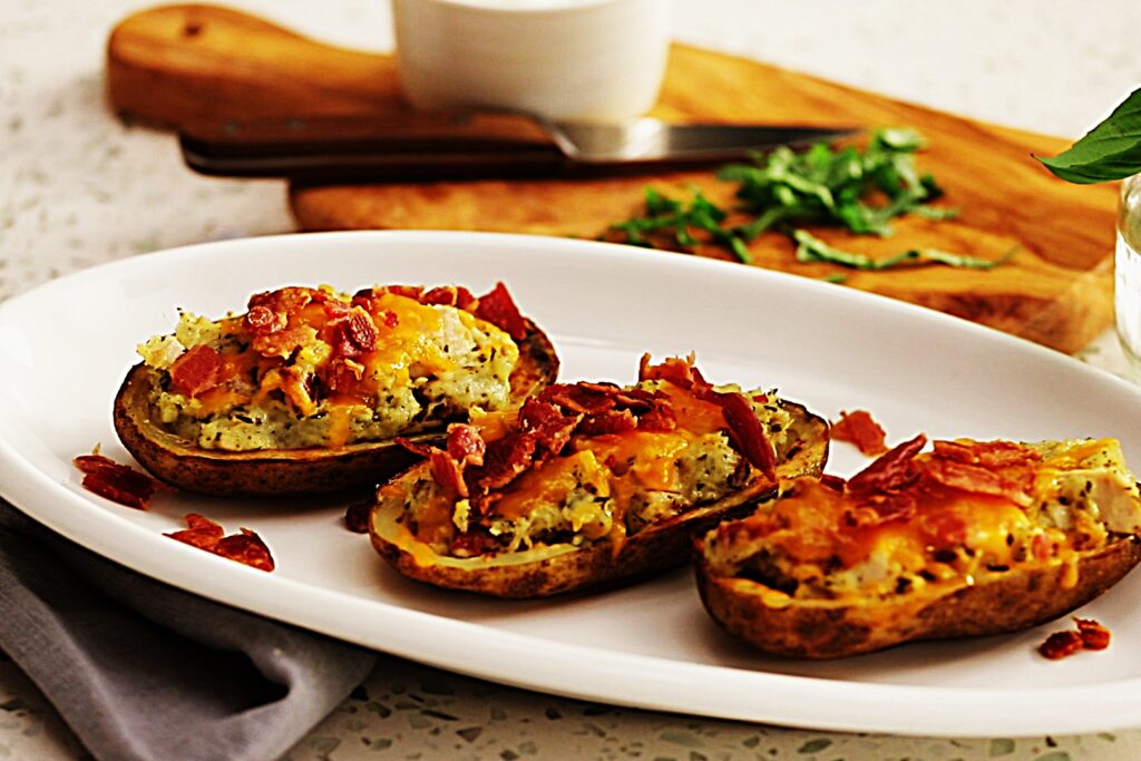 Meal photo - Chicken, Bacon, and Pesto Potato Skins