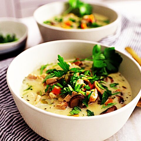 Meal photo - Creamy Chicken Mushroom Soup