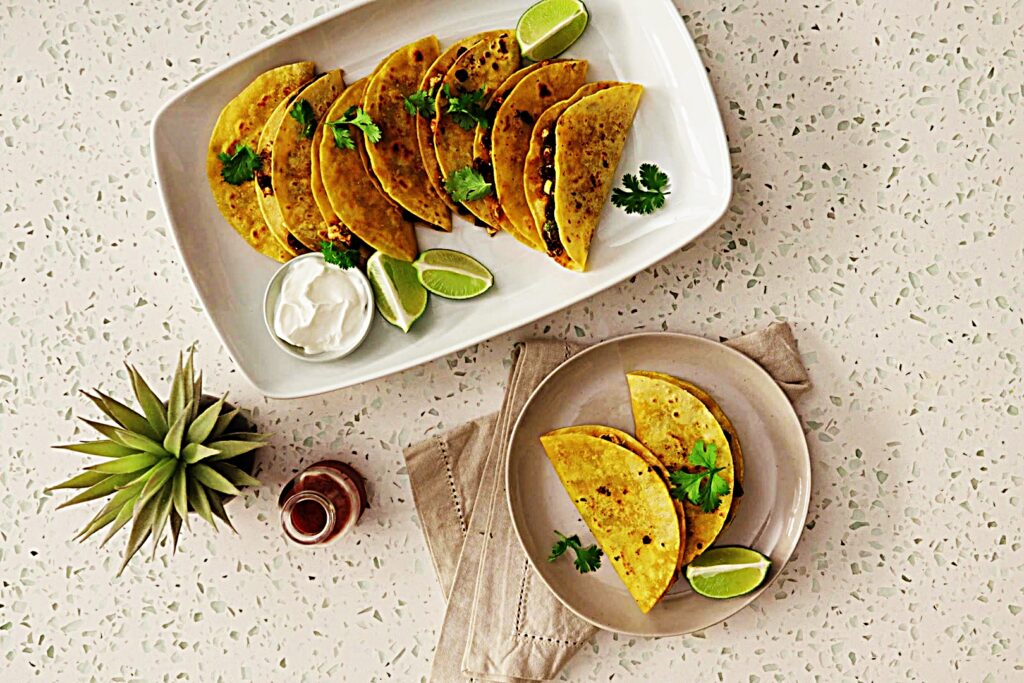 Meal photo - Crispy Black Bean Tacos with Feta and Lime