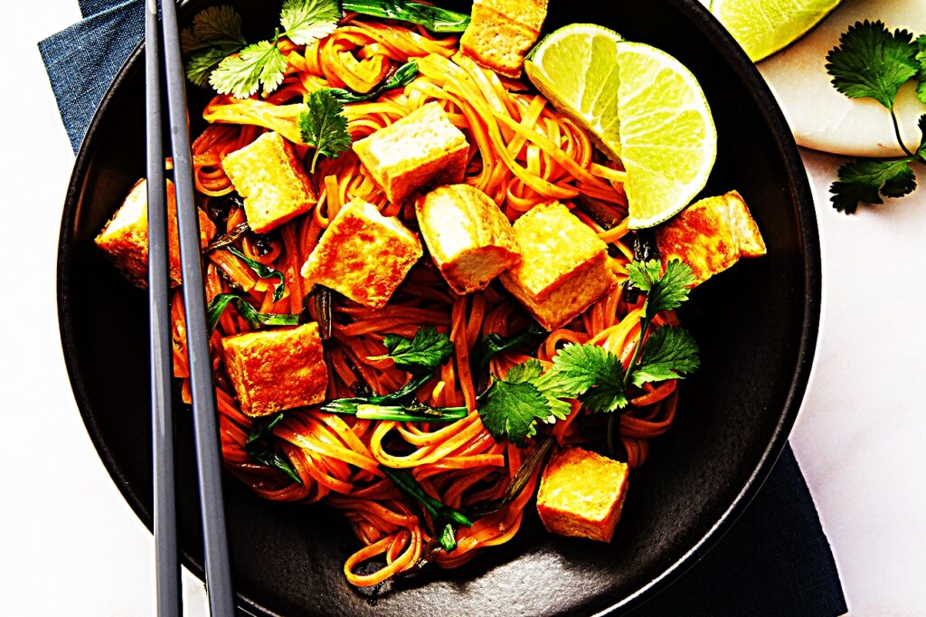 Meal photo - Dragon Noodles with Crispy Tofu