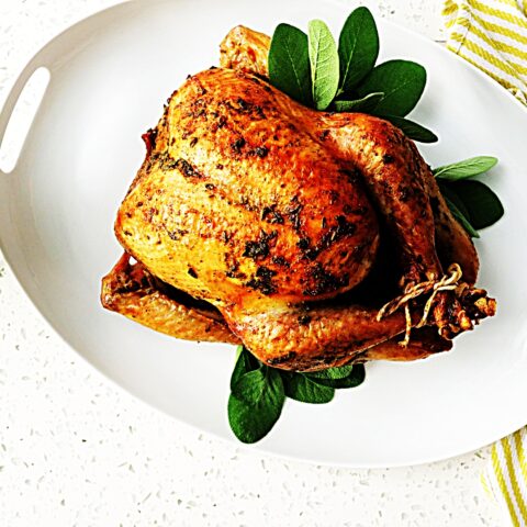 Meal photo - Dry-Brined Roast Turkey with Garlic Sage Butter