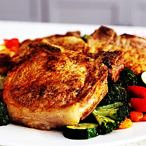 Meal photo - Easy Pork Chops with Roasted Vegetables