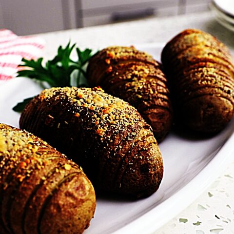 Meal photo - Garlic Parmesan Hasselback Potatoes