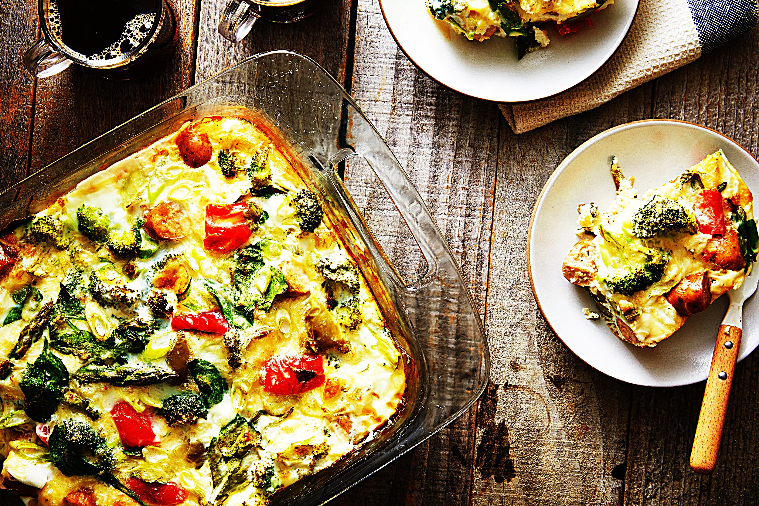 Healthy Breakfast Casserole with Sausage
