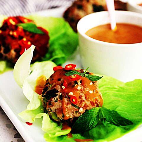 Meal photo - Healthy Thai Turkey Patty Lettuce Wraps