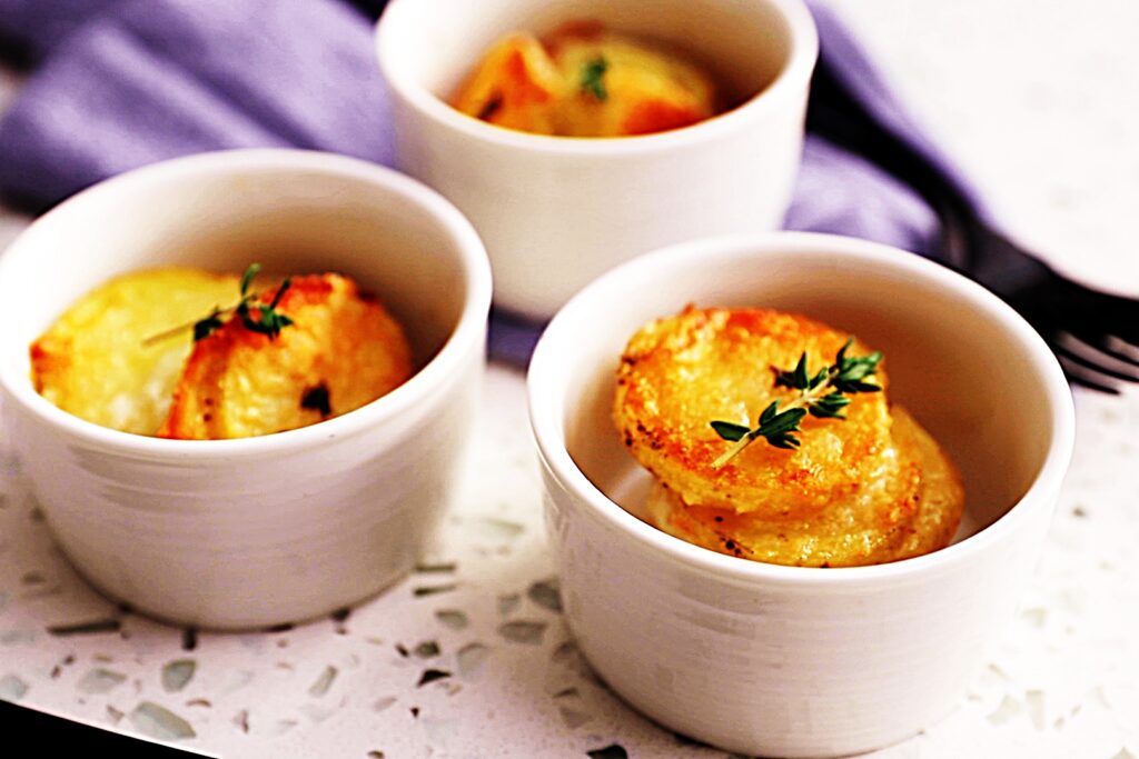 Meal photo - Individual Garlic Parmesan Potatoes Au Gratin