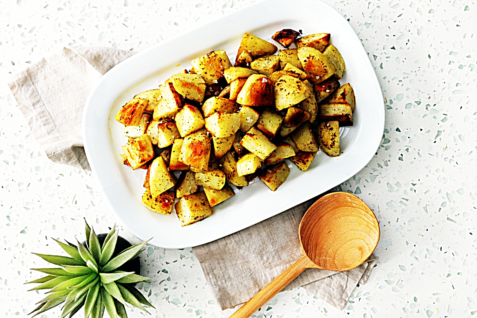 Lemon and Black Pepper Roasted Potatoes