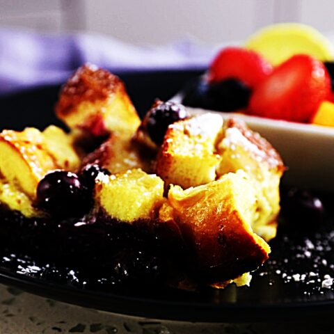 Meal photo - Lemon Blueberry Baked French Toast Casserole