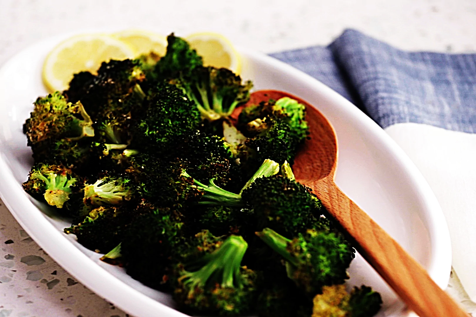 Lemon Parmesan Roasted Broccoli