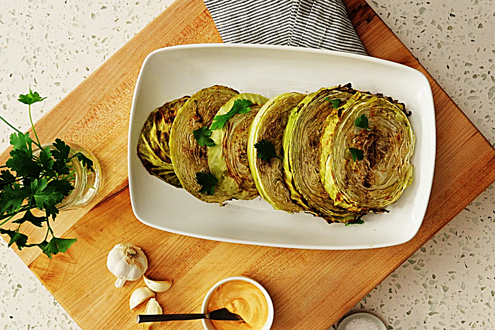 Oven Roasted Cabbage Steaks