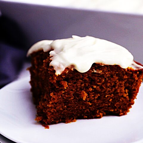 Meal photo - Pumpkin Bars With Cream Cheese Frosting