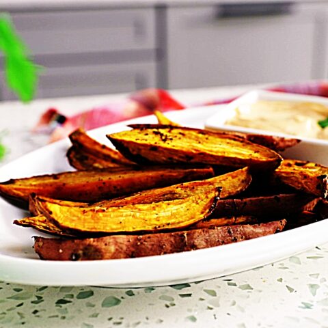 Meal photo - Roasted Sweet Potato Fries with Chipotle Aioli