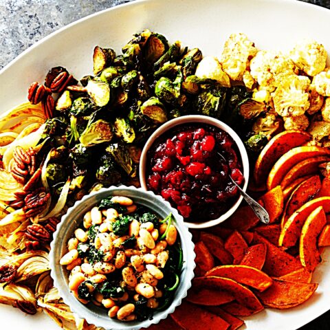 Meal photo - Roasted Vegan Thanksgiving Feast Platter