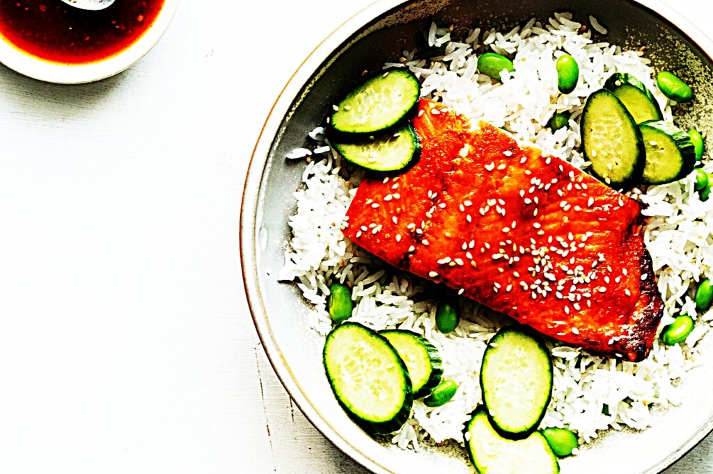 Meal photo - Salmon and Coconut Rice Bowls with Sriracha Honey