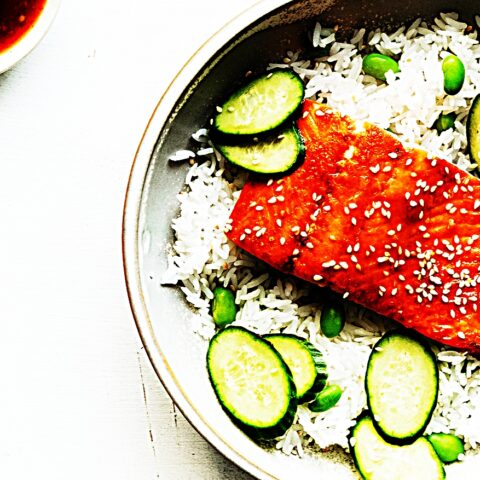 Meal photo - Salmon and Coconut Rice Bowls with Sriracha Honey