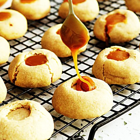 Meal photo - Salted Caramel Thumbprint Cookies