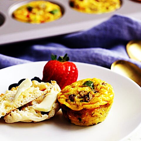 Meal photo - Sausage, Mushroom, and Pepper Breakfast Muffins