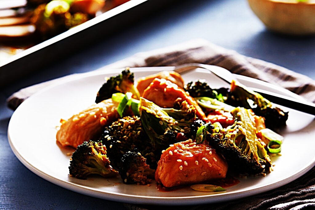 Meal photo - Sheet Pan Sesame Chicken and Broccoli