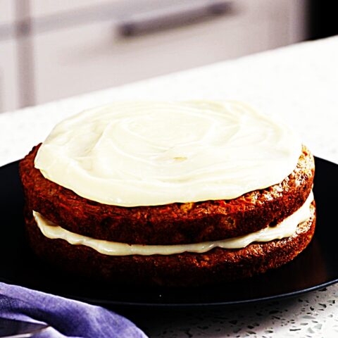 Meal photo - Skinny Carrot Cake with Greek Yogurt Cream Cheese Frosting