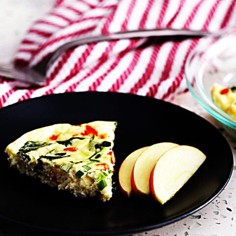 Meal photo - Skinny Crustless Spinach, Red Pepper, and Feta Quiche