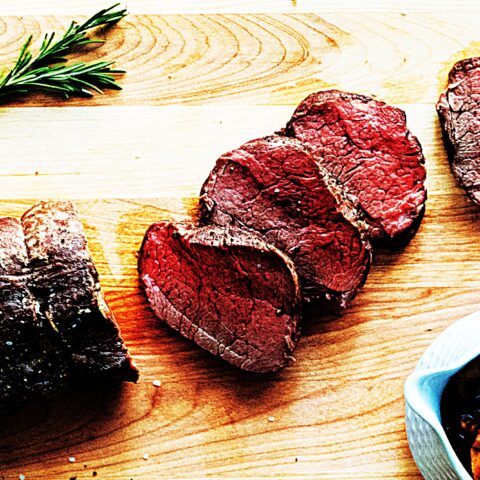 Meal photo - Slow-Roasted Beef Tenderloin with Red Wine Mushroom Sauce