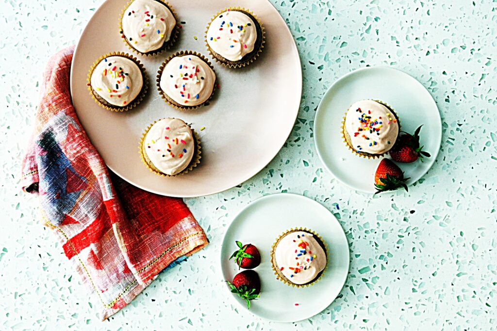 Meal photo - Strawberry Cupcakes with Strawberry Buttercream