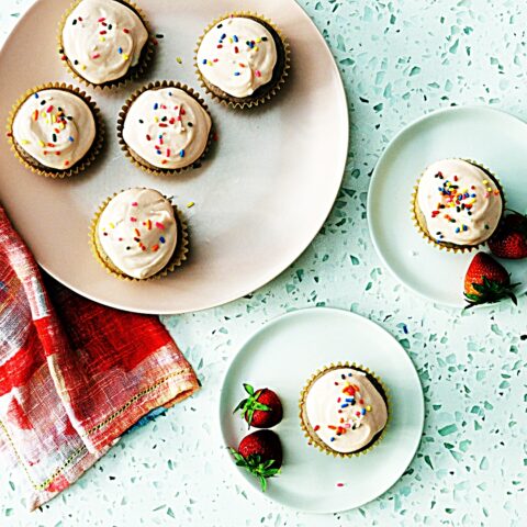 Meal photo - Strawberry Cupcakes with Strawberry Buttercream