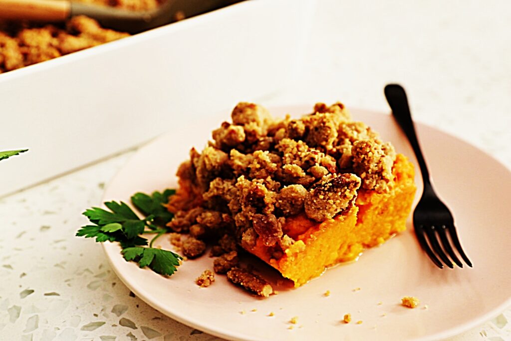 Meal photo - Sweet Potato Casserole with Bacon Pecan Crumble