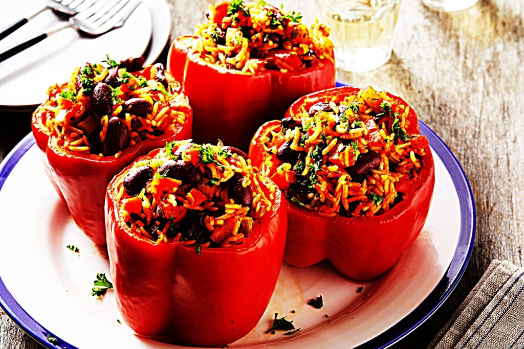 Meal photo - Vegan Red Beans and Rice Stuffed Peppers