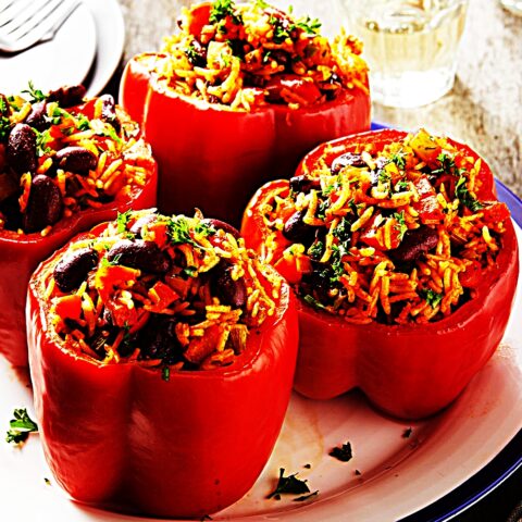 Meal photo - Vegan Red Beans and Rice Stuffed Peppers