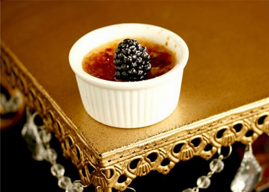 Blackberry Creme Brulee