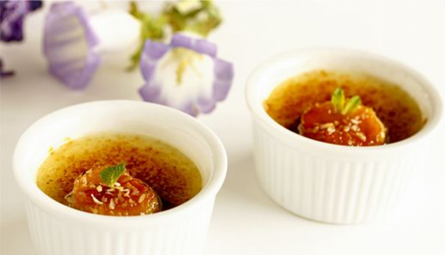 Banana Coconut Creme Brulee